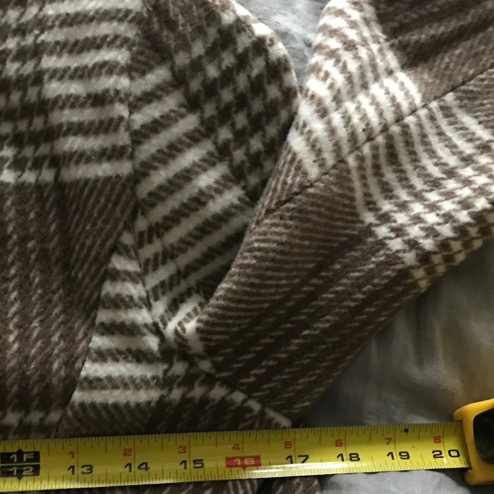 NWT Classic Long Plaid Coat - Picture 5 of 7